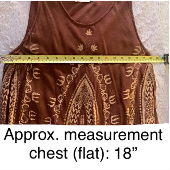 SOHO CHICK BROWN & GOLD SLEEVELESS SHIFT DRESS XL - Picture 6 of 8